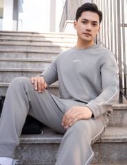 Bộ nỉ nam cổ tròn hình in trước ngực