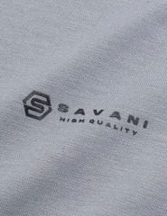 Bộ nỉ cổ tròn nam in logo trước ngực