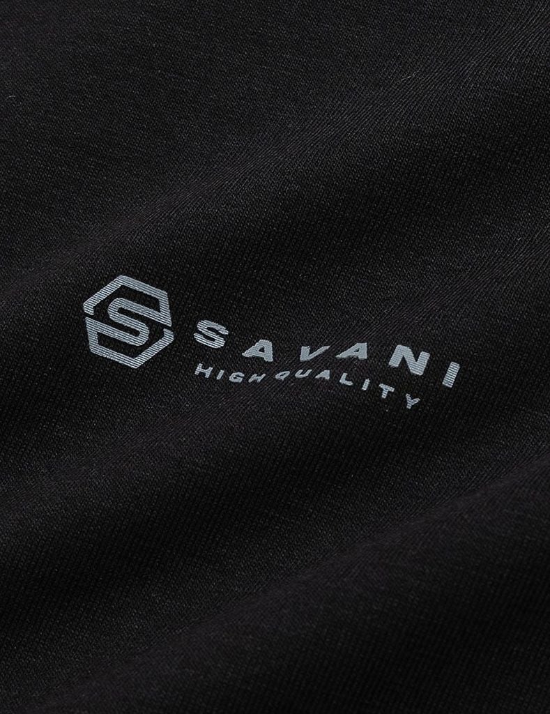 Bộ nỉ cổ tròn nam in logo trước ngực