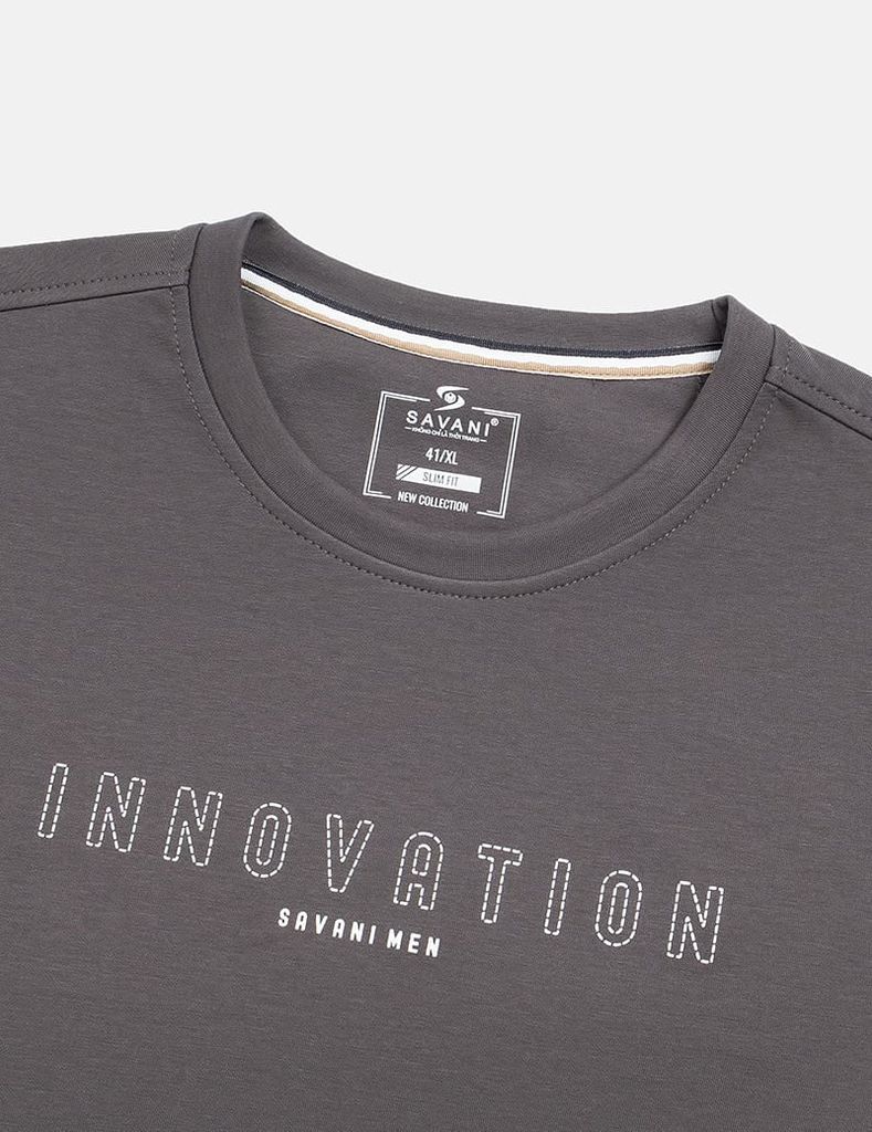 Bộ nỉ cổ tròn nam hình in trước ngực