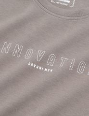 Bộ nỉ cổ tròn nam hình in trước ngực