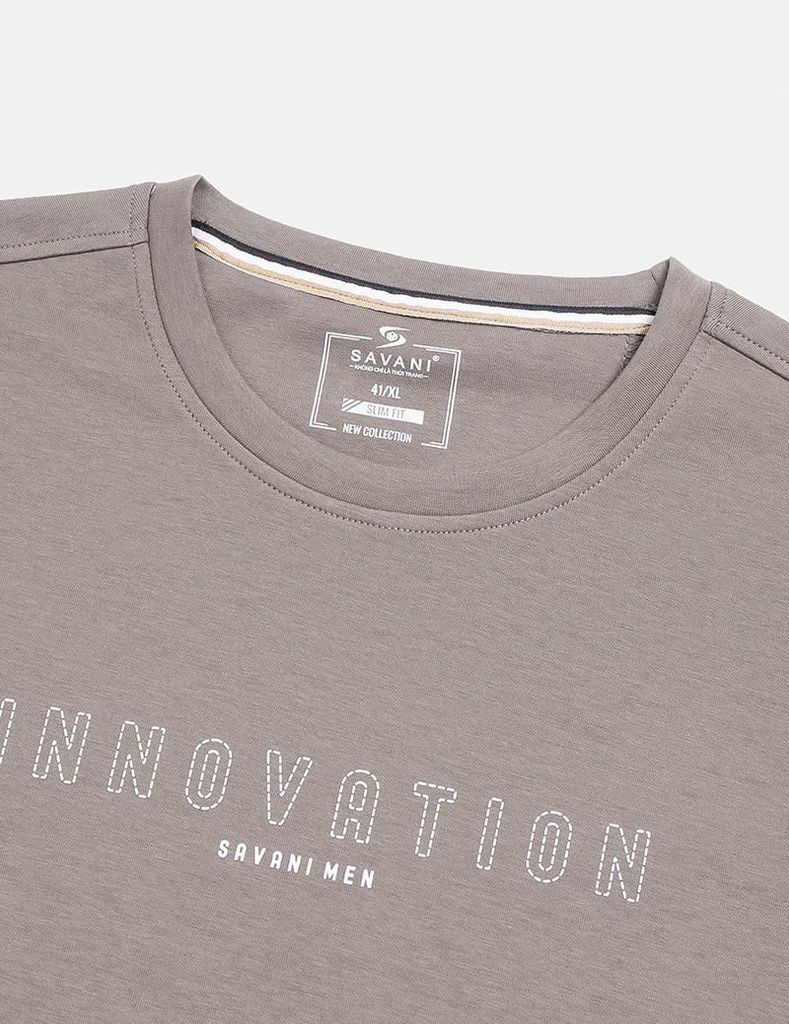 Bộ nỉ cổ tròn nam hình in trước ngực