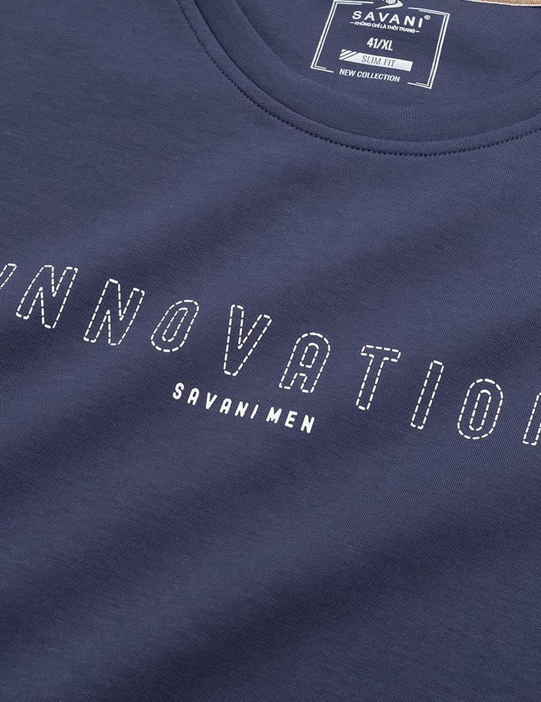 Bộ nỉ cổ tròn nam hình in trước ngực