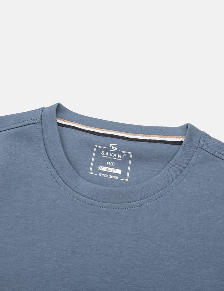 Bộ nỉ cổ tròn nam in 2 tay