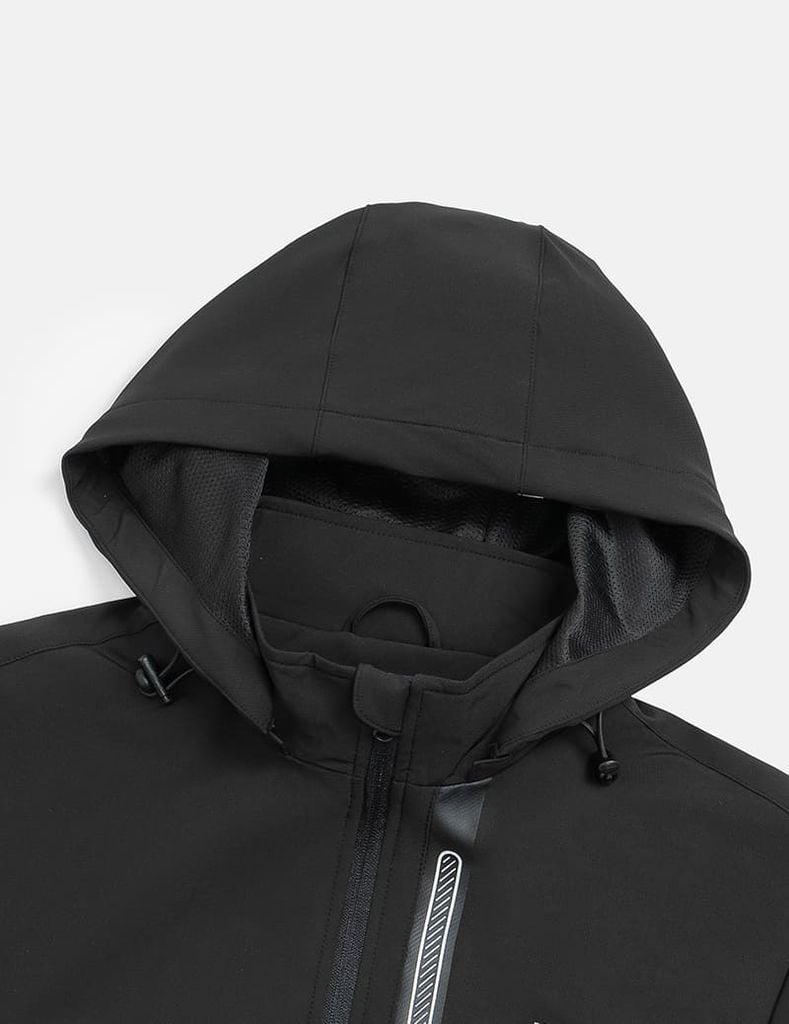 Bộ gió có mũ nam hình in trước ngực