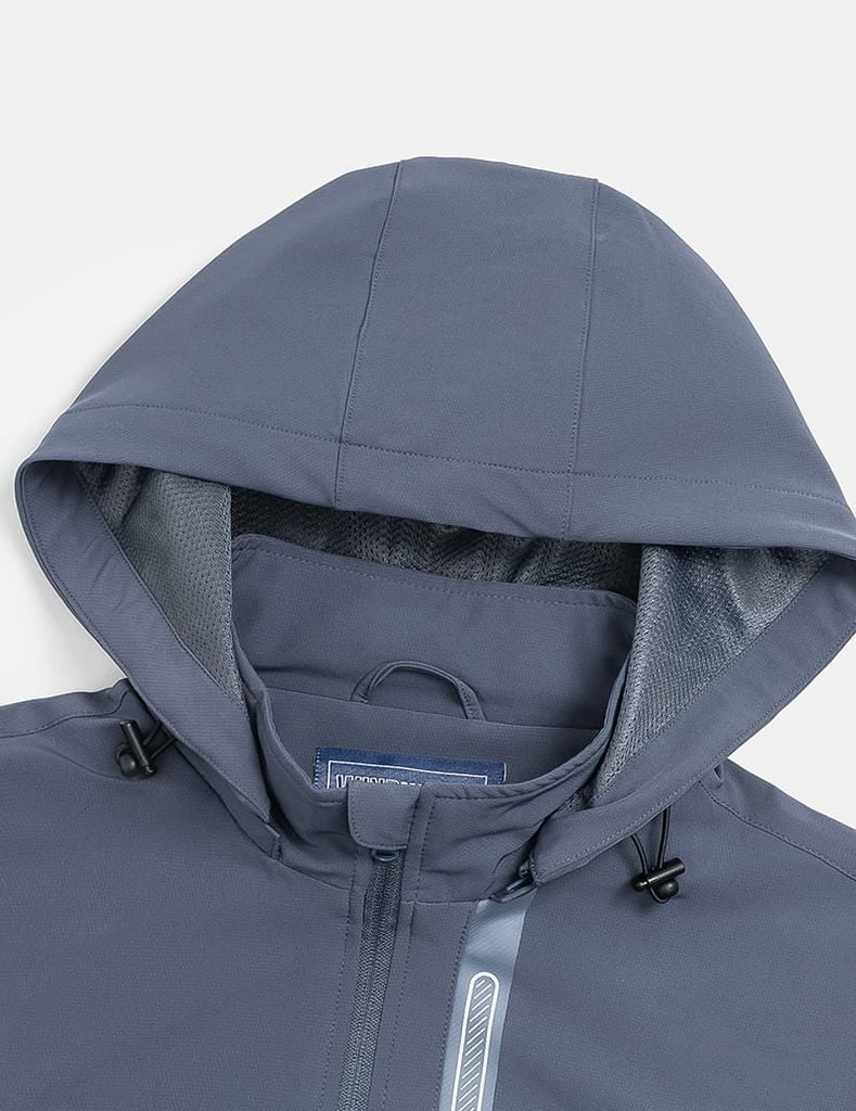 Bộ gió có mũ nam hình in trước ngực