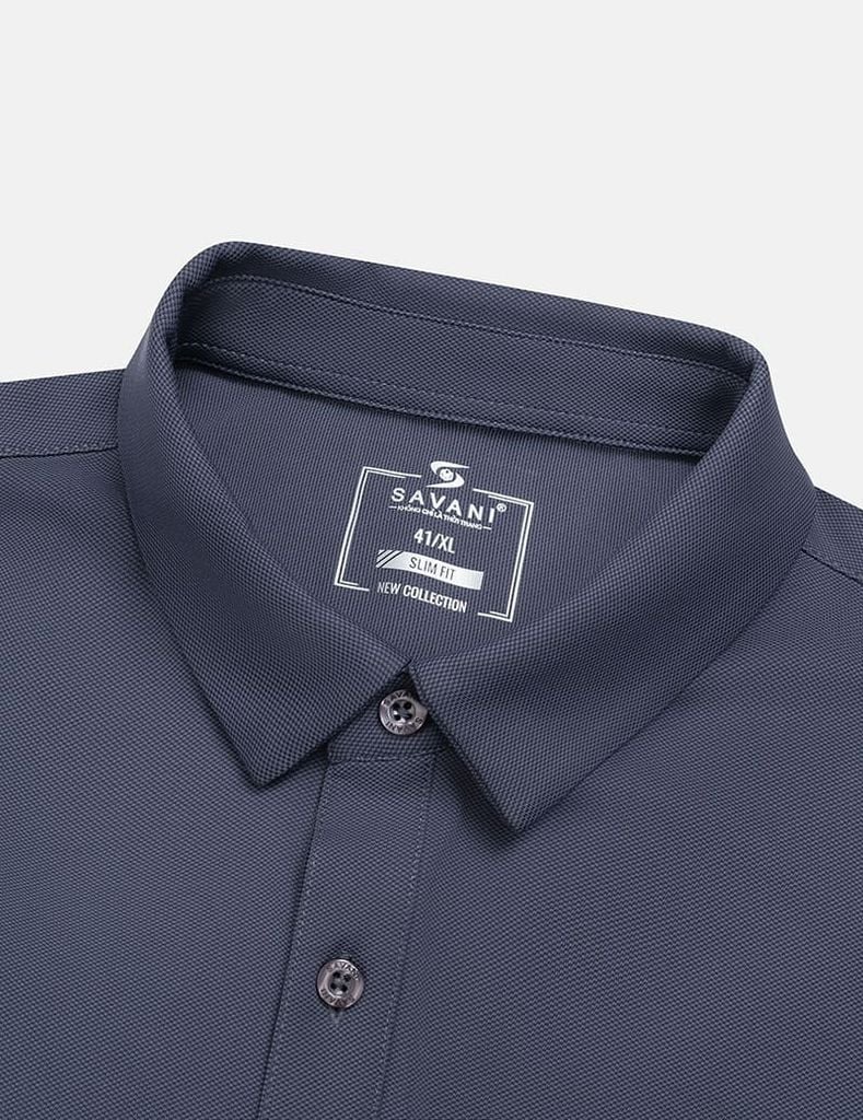 Bộ hè nam cổ bẻ hình in trước ngực