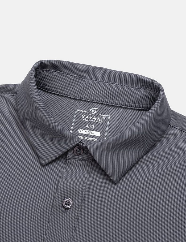 Bộ hè nam cổ bẻ hình in trước ngực