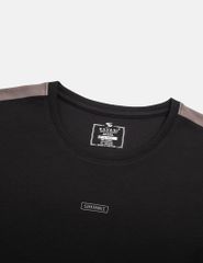 Bộ đồ hè nam phối dọc tay vai hình in trước ngực