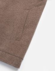 Áo khoác dạ nam cổ bẻ cúc bấm