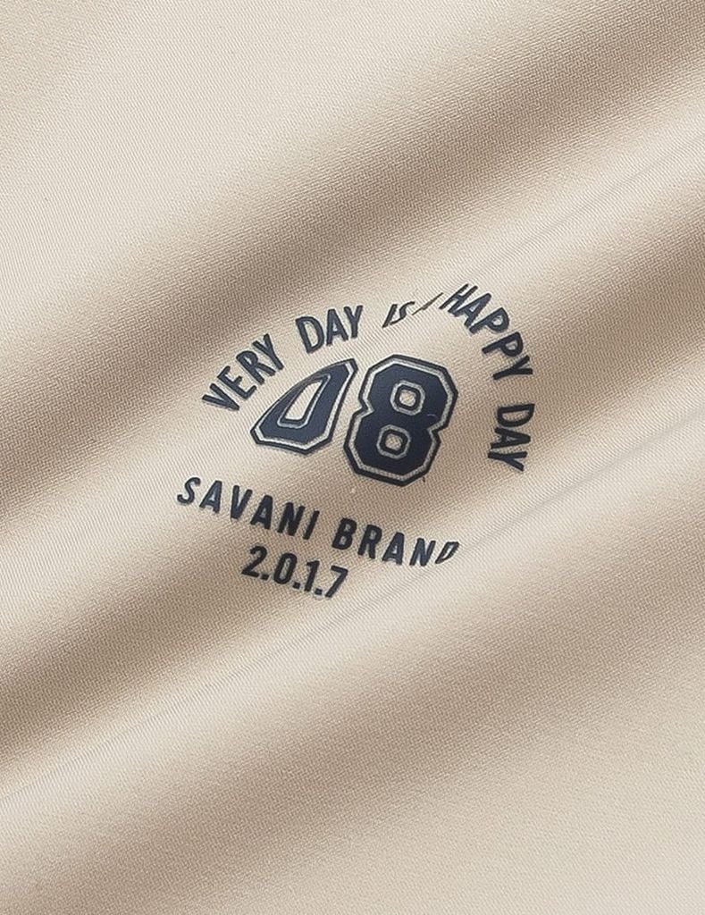 Áo gió có mũ nam hình in trước ngực