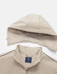 Áo gió có mũ nam hình in trước ngực