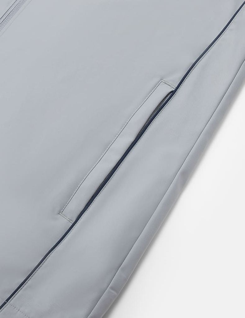 Áo gió có mũ nam hình in trước ngực