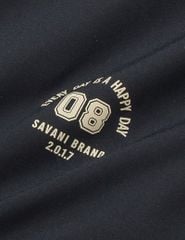 Áo gió có mũ nam hình in trước ngực