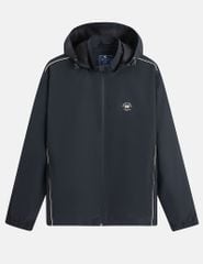 Áo gió có mũ nam hình in trước ngực