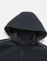 Áo gió có mũ nam hình in trước ngực