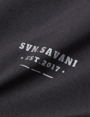 Áo gió có mũ nam phối tay thân in logo trước ngực