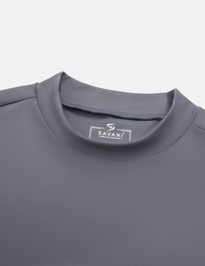 Áo giữ nhiệt nam cổ cao logo gấu áo