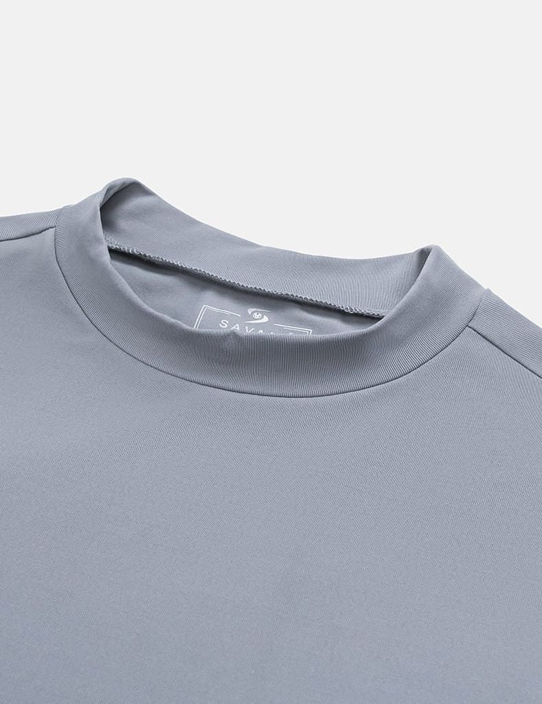 Áo giữ nhiệt cổ cao nam logo trước ngực