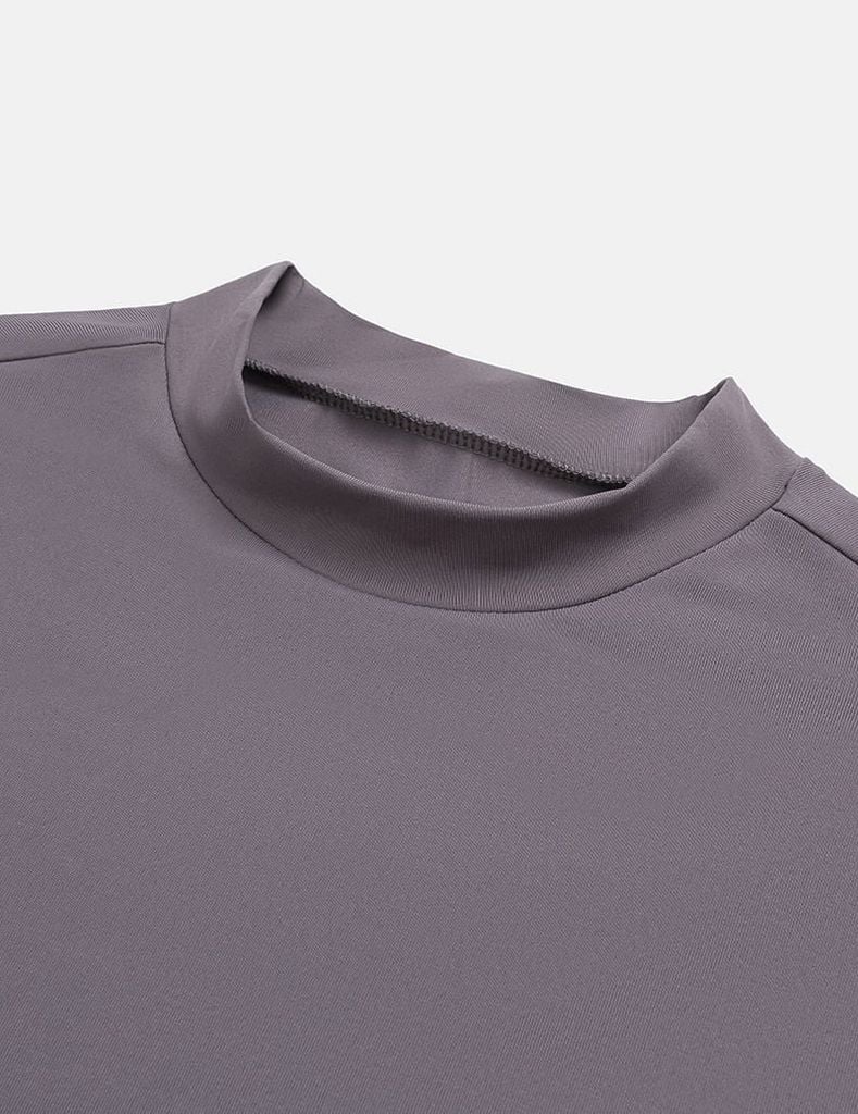 Áo giữ nhiệt cổ cao nam logo trước ngực