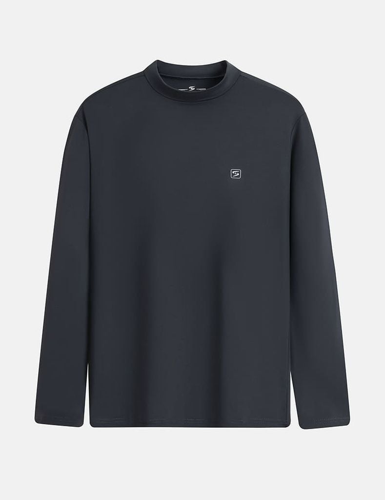 Áo giữ nhiệt cổ cao nam logo trước ngực