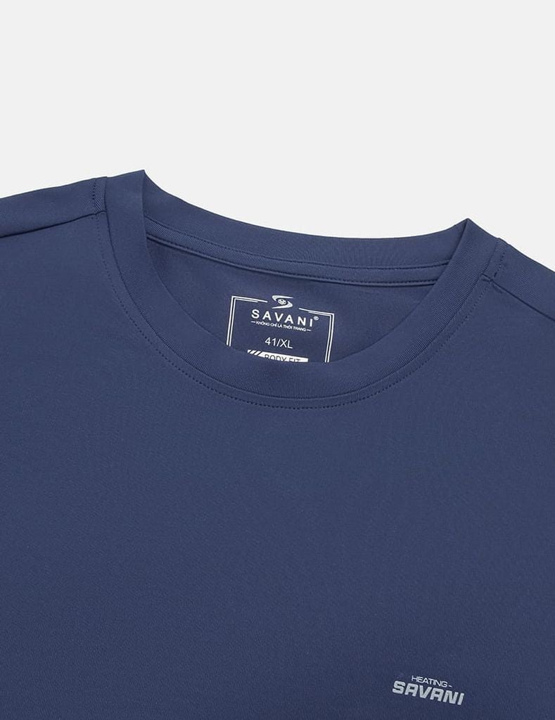 Áo giữ nhiệt cổ tròn nam hình in trước ngực