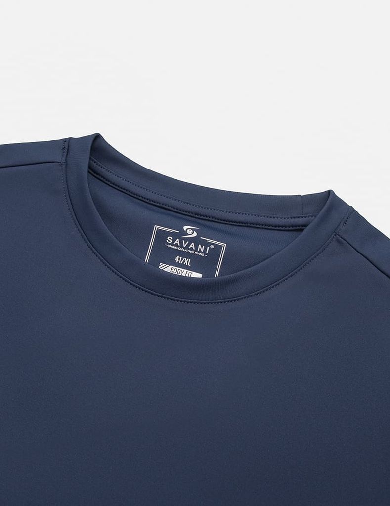 Áo giữ nhiệt nam cổ tròn logo tay trái