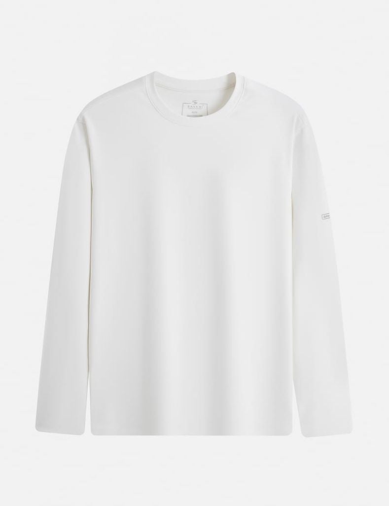 Áo giữ nhiệt nam cổ tròn logo tay trái