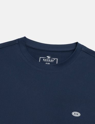 Áo giữ nhiệt cổ tròn nam logo ngực