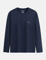 Áo giữ nhiệt cổ tròn nam logo ngực