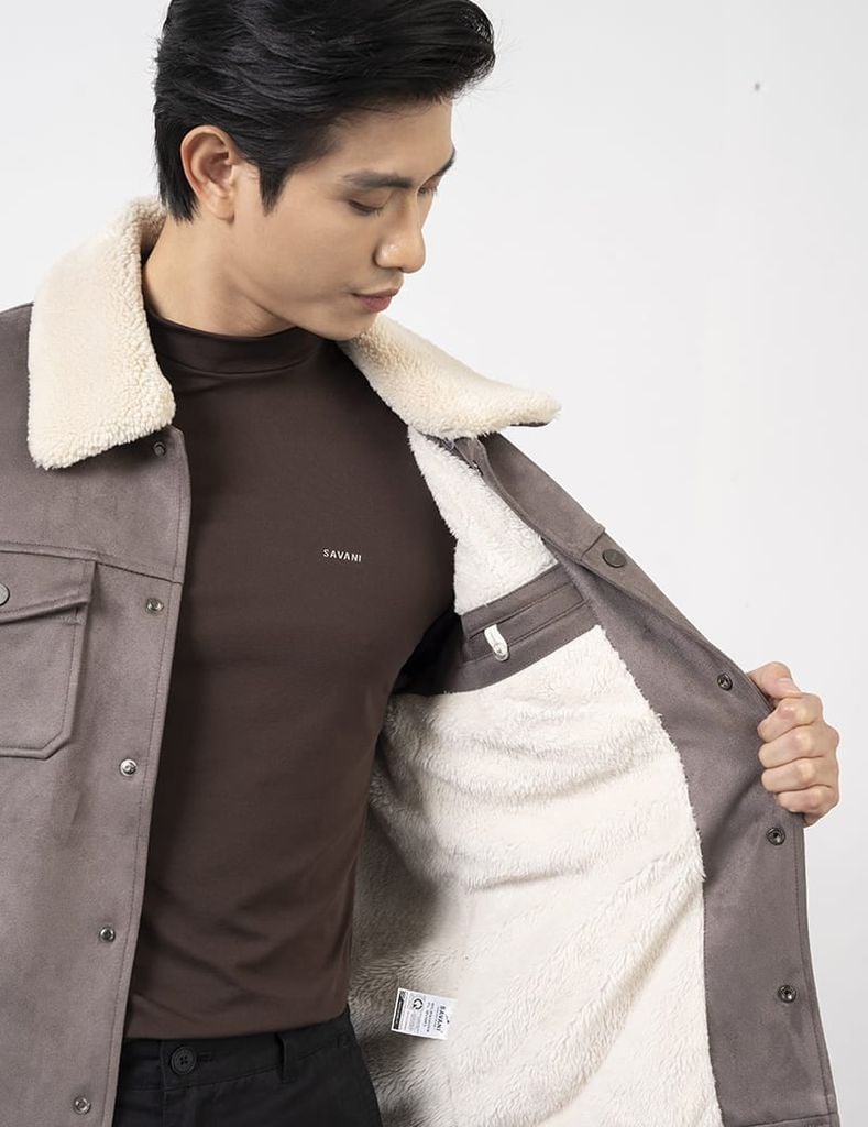 Áo khoác da lộn MJD002W4