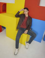 Quần jean nam cạp thường ống đứng