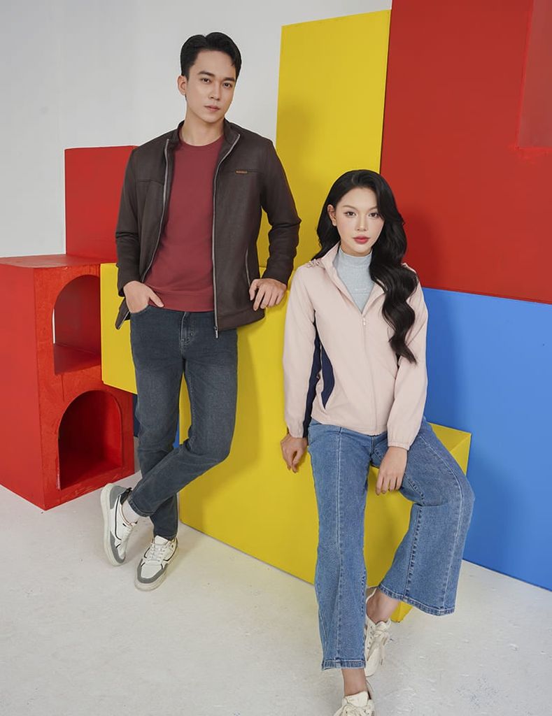 Quần jean nam cạp thường ống đứng