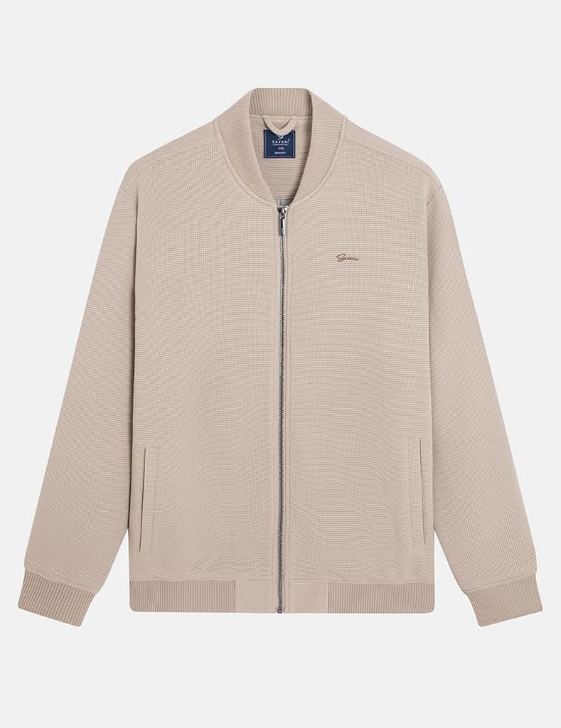 Áo khoác nam dệt kim cổ bomber