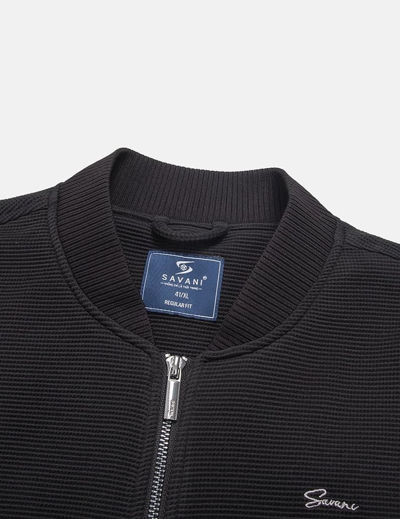 Áo khoác nam dệt kim cổ bomber