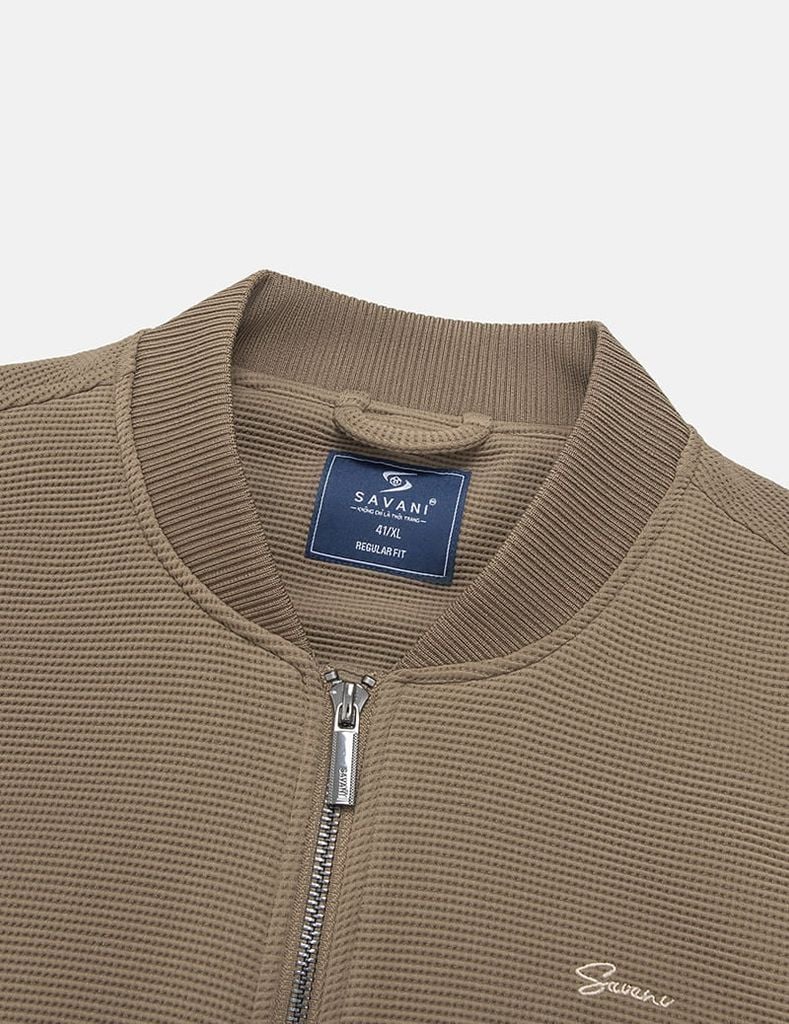 Áo khoác nam dệt kim cổ bomber