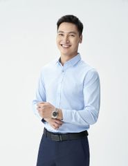 Sơ mi dài tay tà lượn không túi MLS458K4