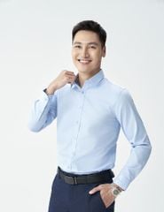 Sơ mi dài tay tà lượn không túi MLS458K4