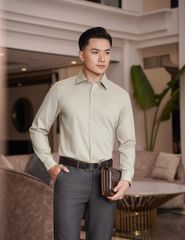 Sơ mi dài tay tà lượn có túi MLS460K4