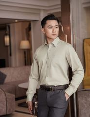 Sơ mi dài tay tà lượn có túi MLS460K4