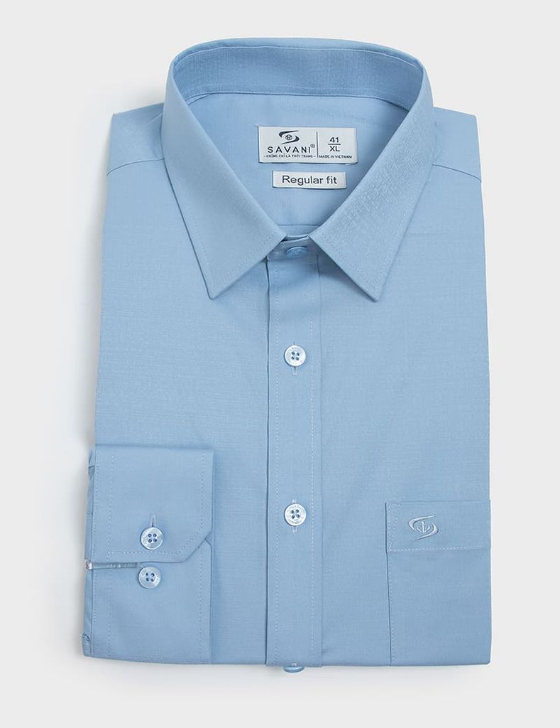 Sơ mi dài tay tà lượn có túi MLS464K4