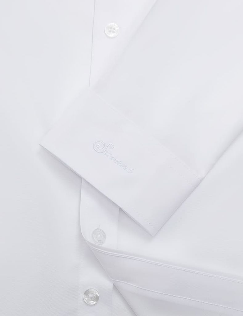 Sơ mi dài tay tà lượn không túi MLS473K4