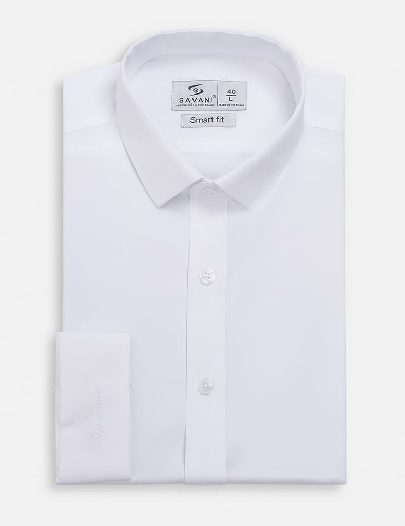 Sơ mi dài tay tà lượn không túi MLS473K4