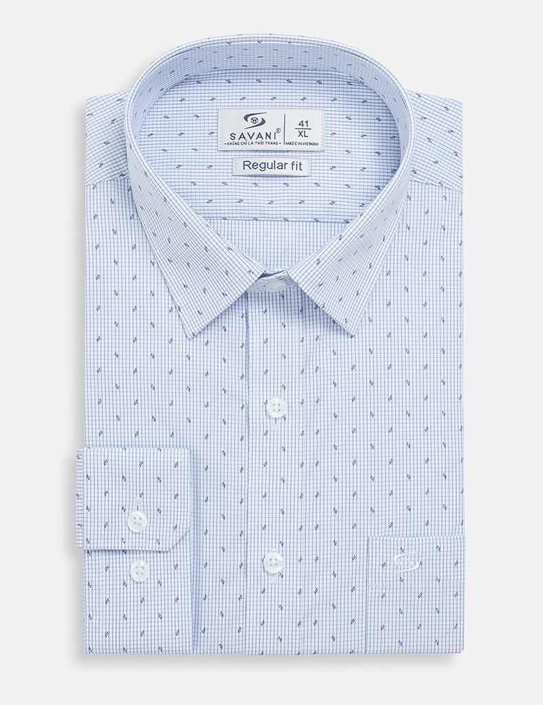 Áo sơ mi dài tay nam tà lượn có túi