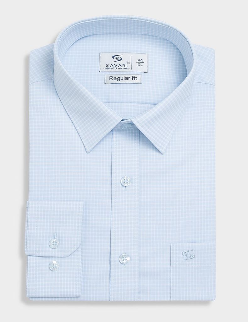 Sơ mi nam dài tay tà lượn có túi