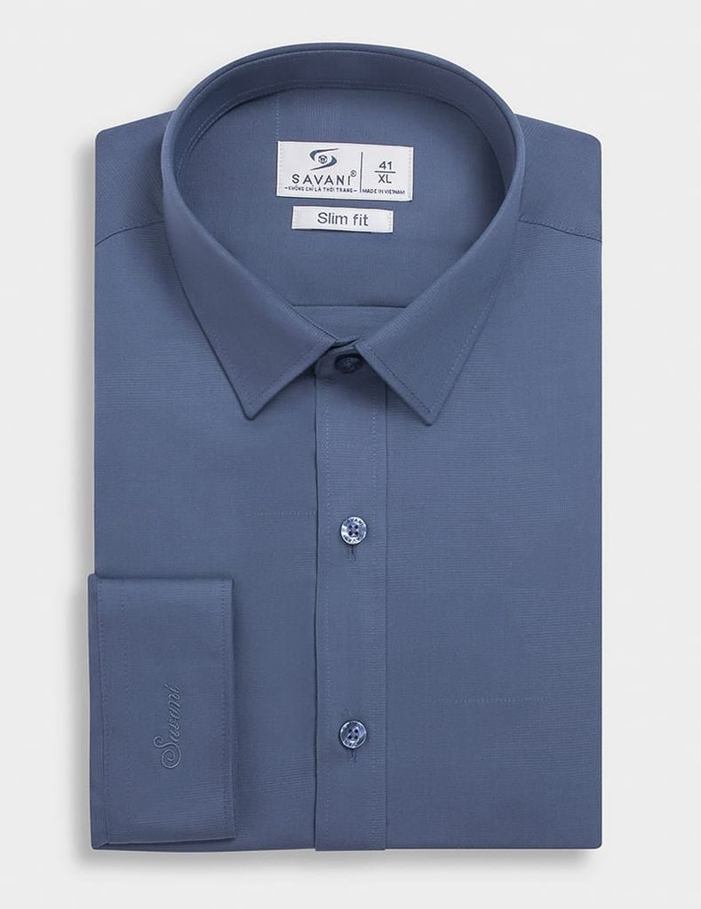 Áo sơ mi dài tay nam tà lượn không túi