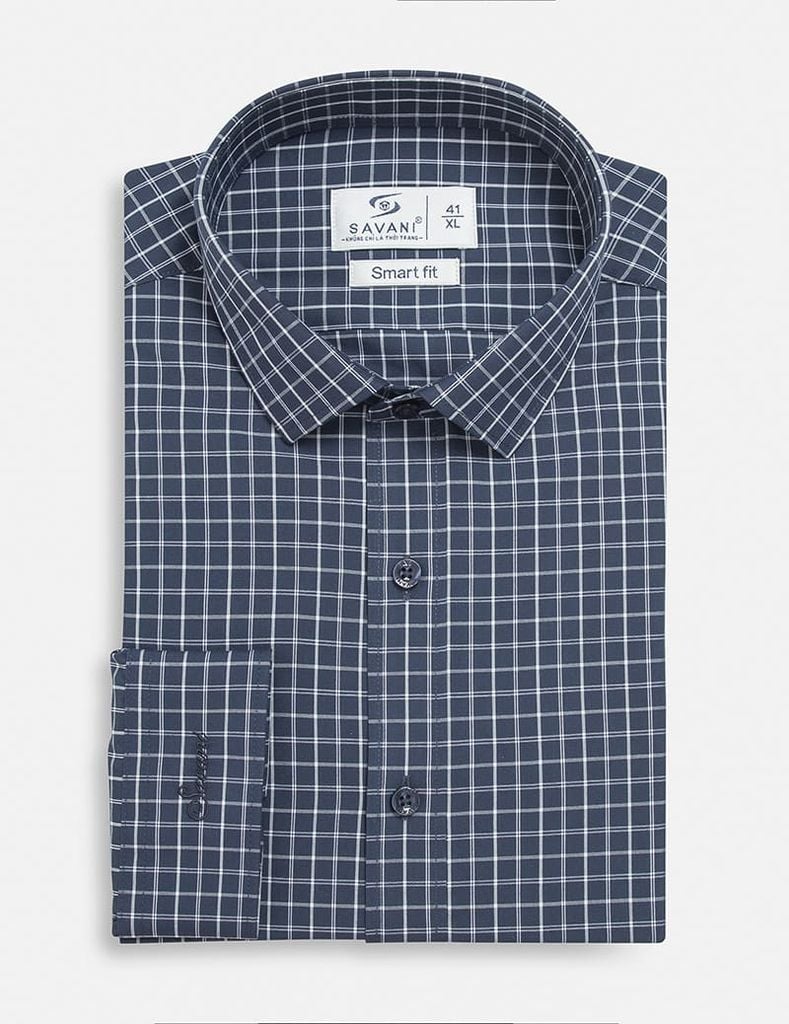 Áo sơ mi dài tay nam tà lượn không túi