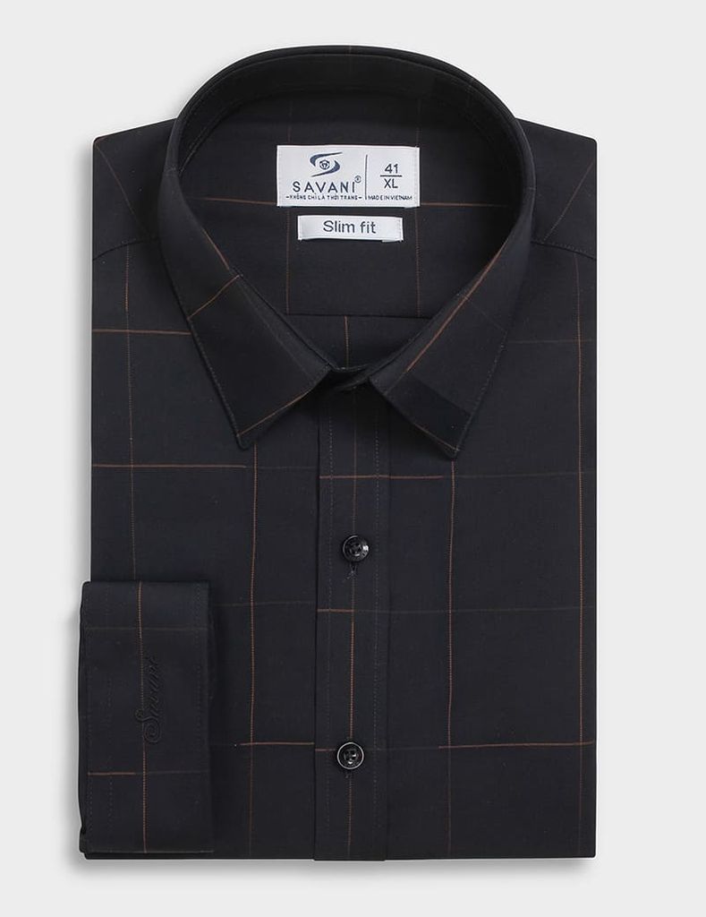 Áo sơ mi nam dài tay tà lượn không túi