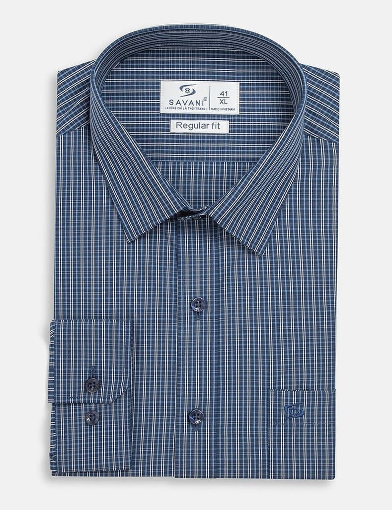 Áo sơ mi nam dài tay tà lượn có túi