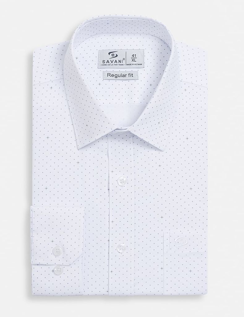 Áo sơ mi nam dài tay tà lượn có túi